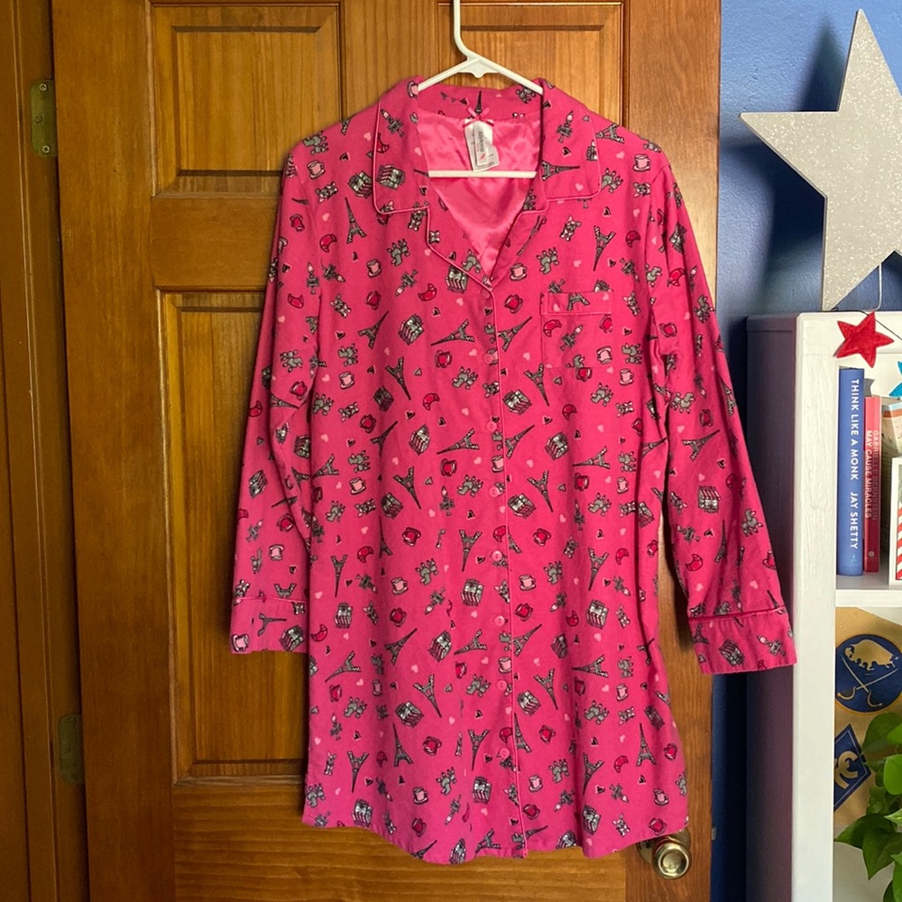 Flannel Paris nightshirt
